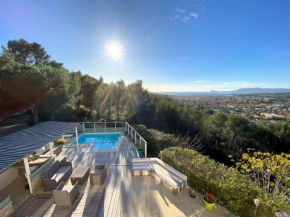 Villa Evaluna avec piscine et vue exceptionnelle sur la mer